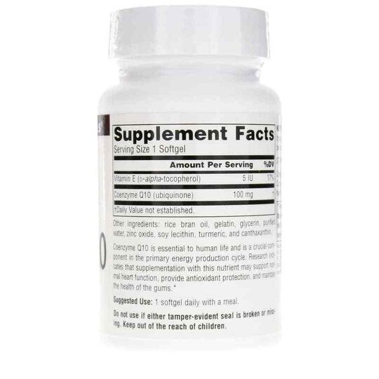 Coenzyme Q10 100 Mg Softgels, SNN